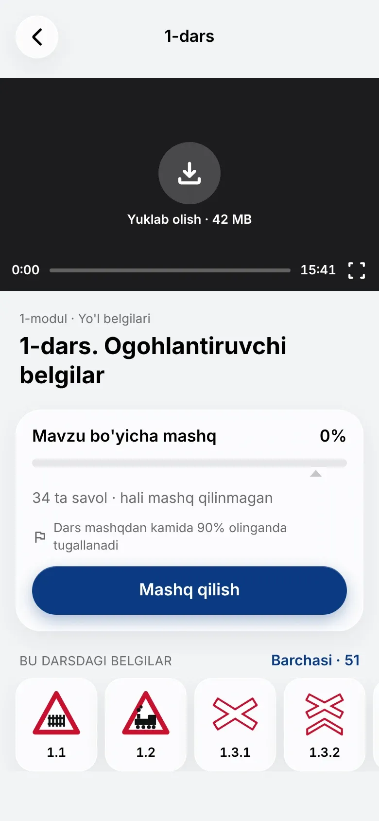 Dars: 3D dars va mavzu bo'yicha mashq